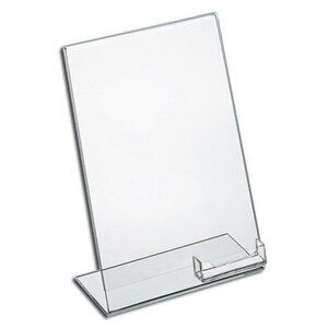 Sign Holder with Business Card Pocket
